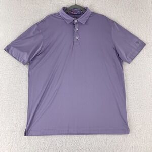 Maelreg Purple Performance Golf‎ Polo Shirt Mens Short Sleeve Stretch Size XL